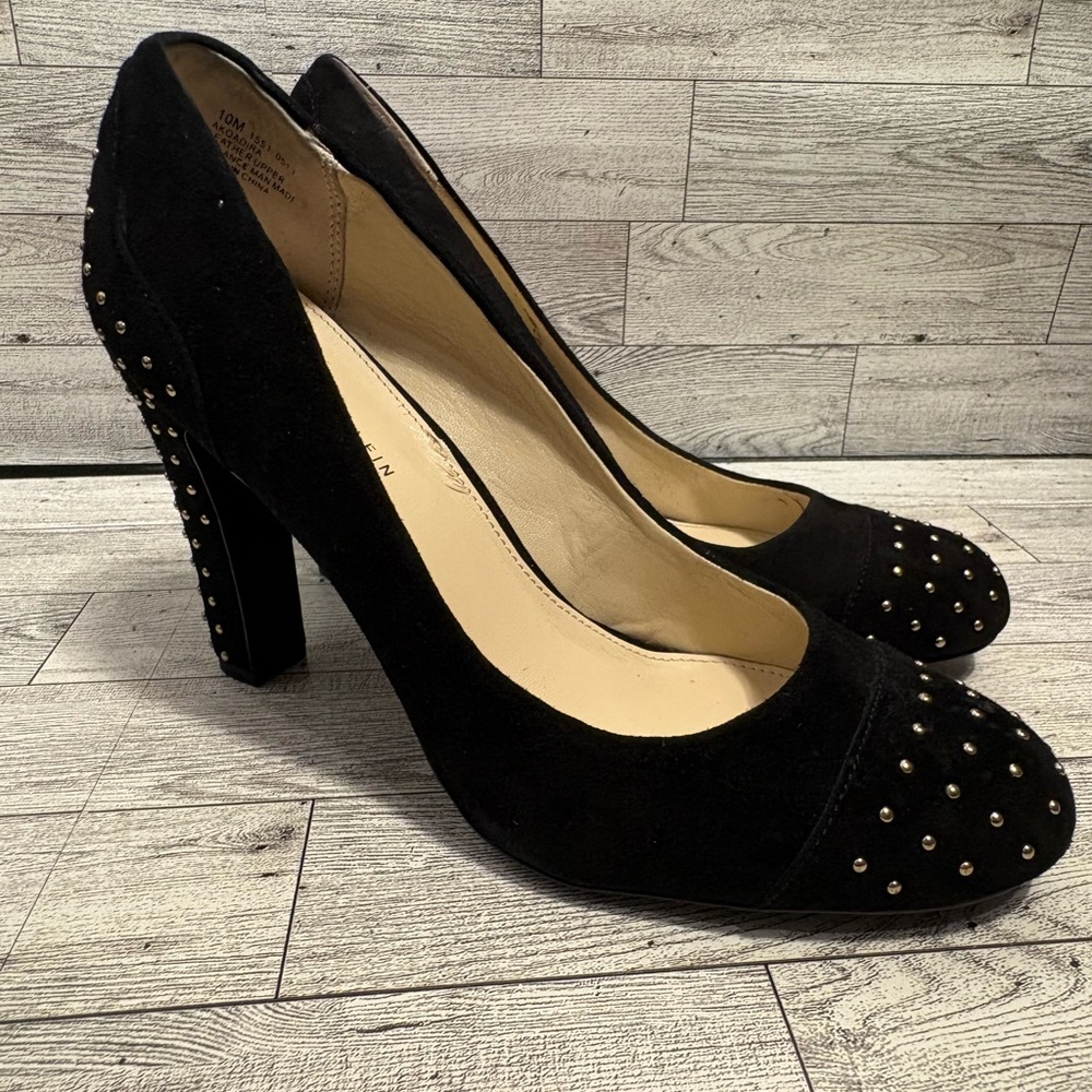Anne Klein Elegant Black Studded Heels